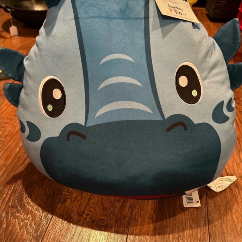 Comfort Bay Blue Dragon Plush Kids Cushion